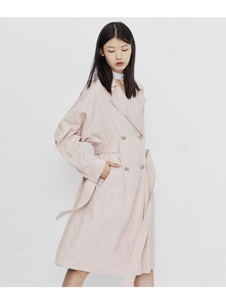 Trench pour femme PEACEBIRD    en Polyester - Ref 3226194 Image 11