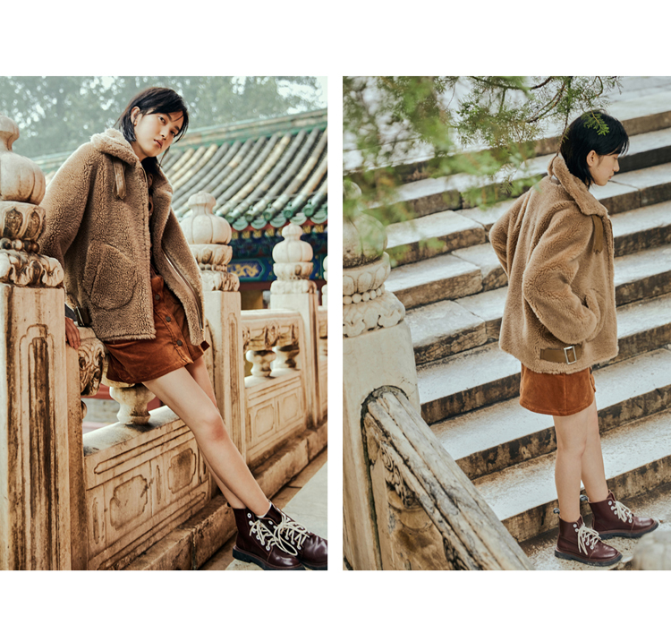 Manteau de fourrure femme PEACEBIRD    - Ref 3174216 Image 11