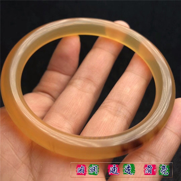 Sừng tự nhiên, vòng tay đậm, phong cách dân tộc, nam nữ nhỏ tươi, máu lạnh, giải độc, sừng yak Tây Tạng, vòng đeo tay tốt vòng tay trơn vàng 18k