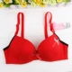 Yilanfen nữ bra bra đồ lót cotton dễ thương vòng thép mềm phụ nữ tụ tập áo ngực màu đỏ trường trung học