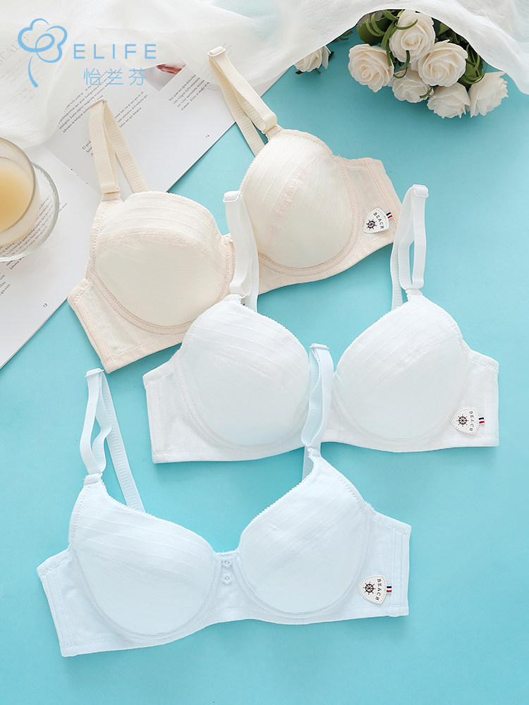 Yilanfen girl bra summer thin female high school students college students hair breeding underwear soft rim bra ultra-thin