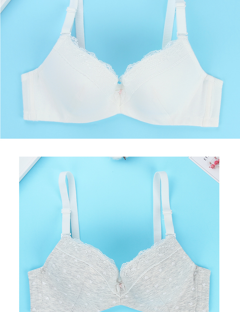 Yilan Fen Ren Girl Bra Thời kỳ phát triển Đồ lót học sinh mỏng Ngực nhỏ Tập hợp học sinh trung học College Bra - Áo ngực không dây quần áo nữ đẹp
