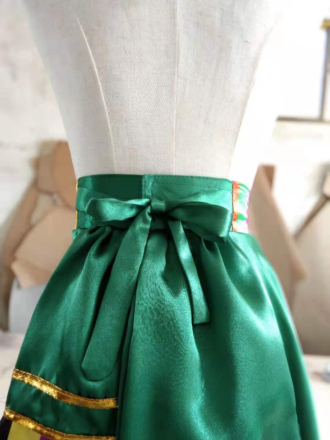 Trẻ em Tây Tạng thực hành nhảy váy cô gái Váy Tây Tạng váy nhảy múa Trẻ em biểu diễn thực hành váy trang phục - Trang phục trang phục động vật biển cho bé yêu