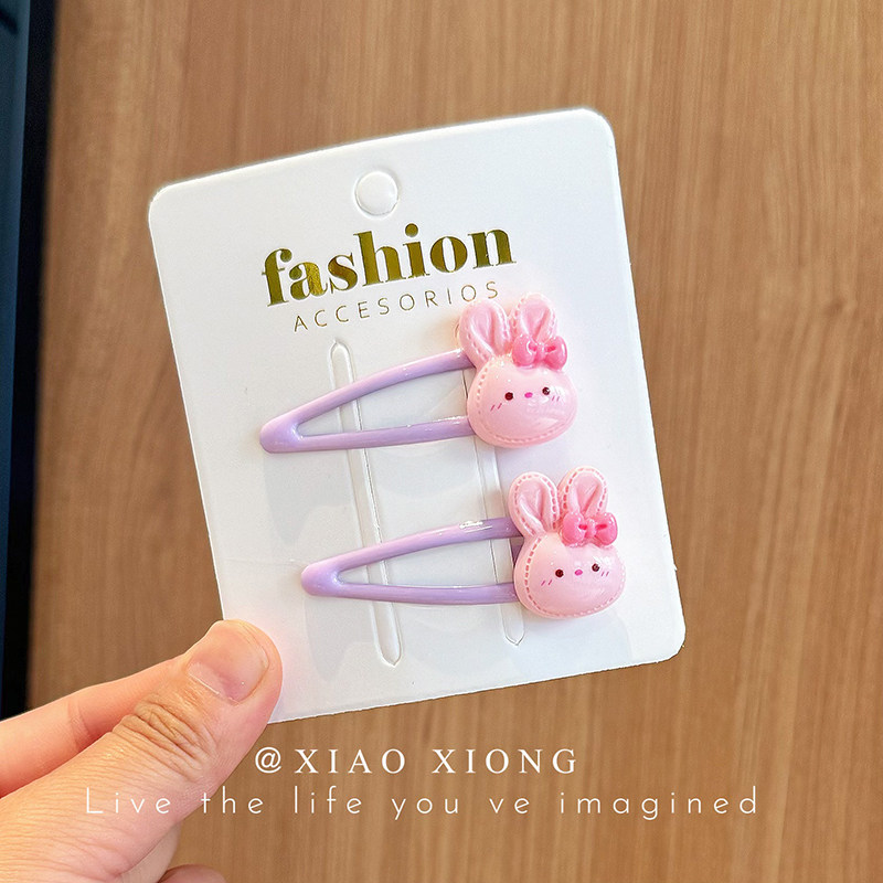 Kids Barrettes Cute Cartoon Hair Pin Baby Hair Accessories Rabbit Strawberry BB Clip Girl Side Clip Bang Clip New Arrival — 23
