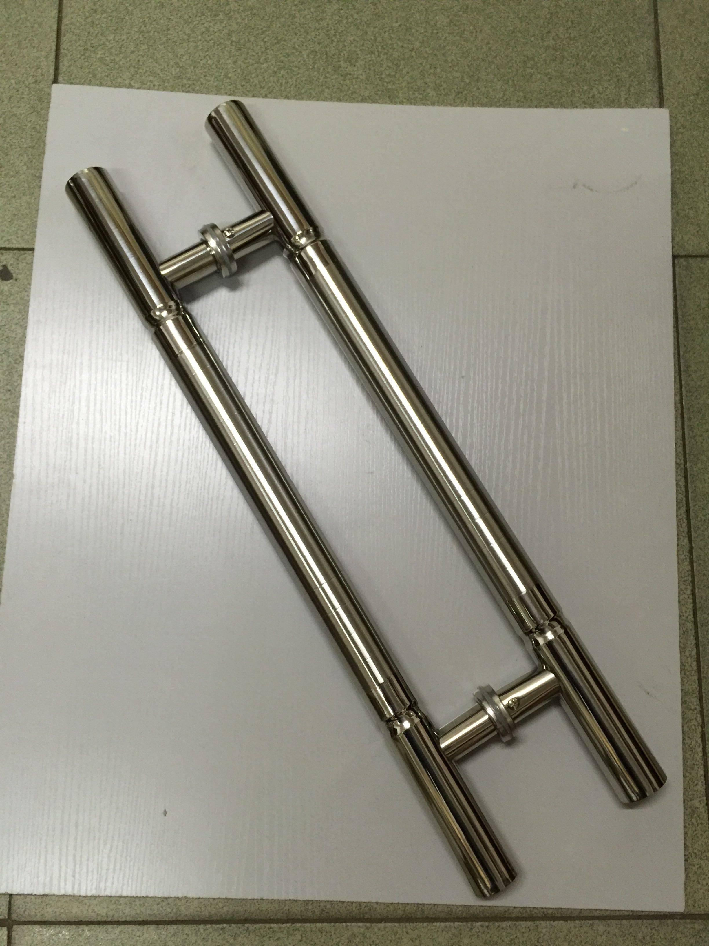 The 60cm striped glass door handle office storefront stainless steel frame glass door handle 40 holes