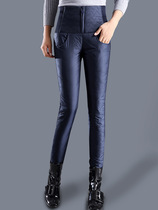 Fashion casual down pants women slim slim outside wear high waist thickened warm stormtrooper pants velvet pants winter