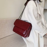 Модная вместительная и большая цепь, сумка через плечо, изысканный стиль, коллекция 2021, популярно в интернете, в западном стиле