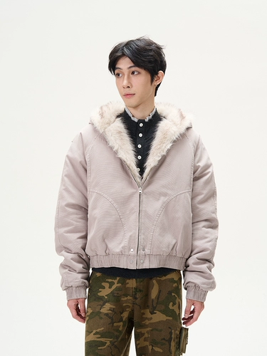 Ретро мужская куртка, дизайнерский пуховик, в американском стиле, тренд сезона