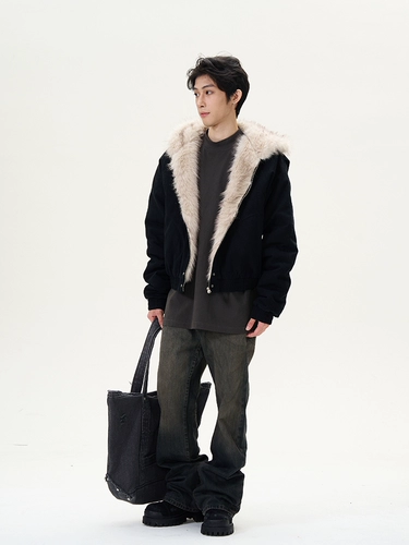 Ретро мужская куртка, дизайнерский пуховик, в американском стиле, тренд сезона