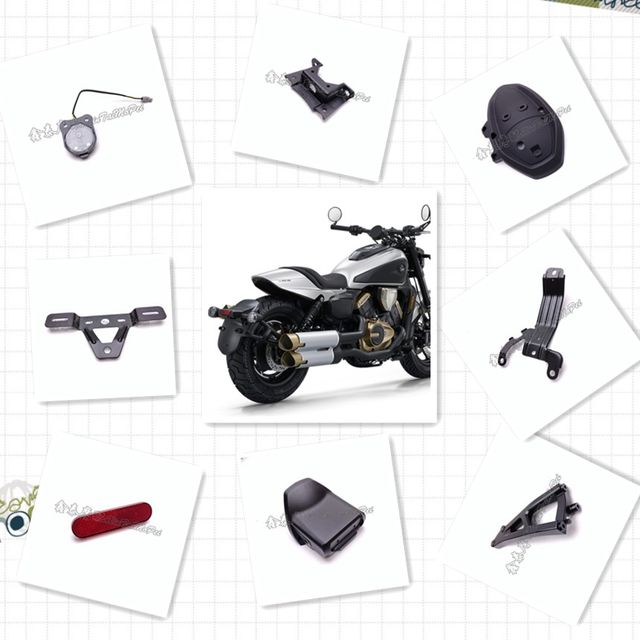 Qianjiang flash 600 rear mudguard bracket license plate holder