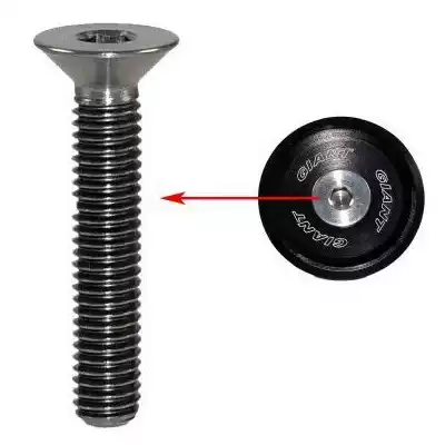 XON grip faucet upper cover special M6x30 20 40 inverted cone titanium alloy stainless steel screw