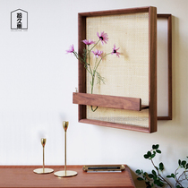 (jiujiu) meter box shielding shelf Nordic solid wood modern simple distribution box decoration porch storage