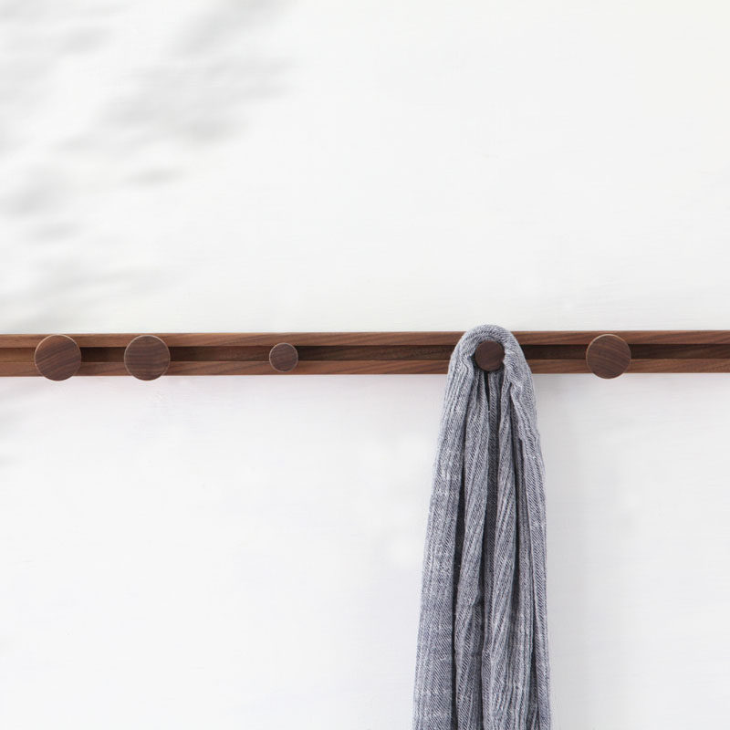 Sliding Solid Wood Clothing Hooks Wall-mounted Creative Hood Hook Doorway Hangguan Hanger DRESSING ROOM PLACEMENT HOOK