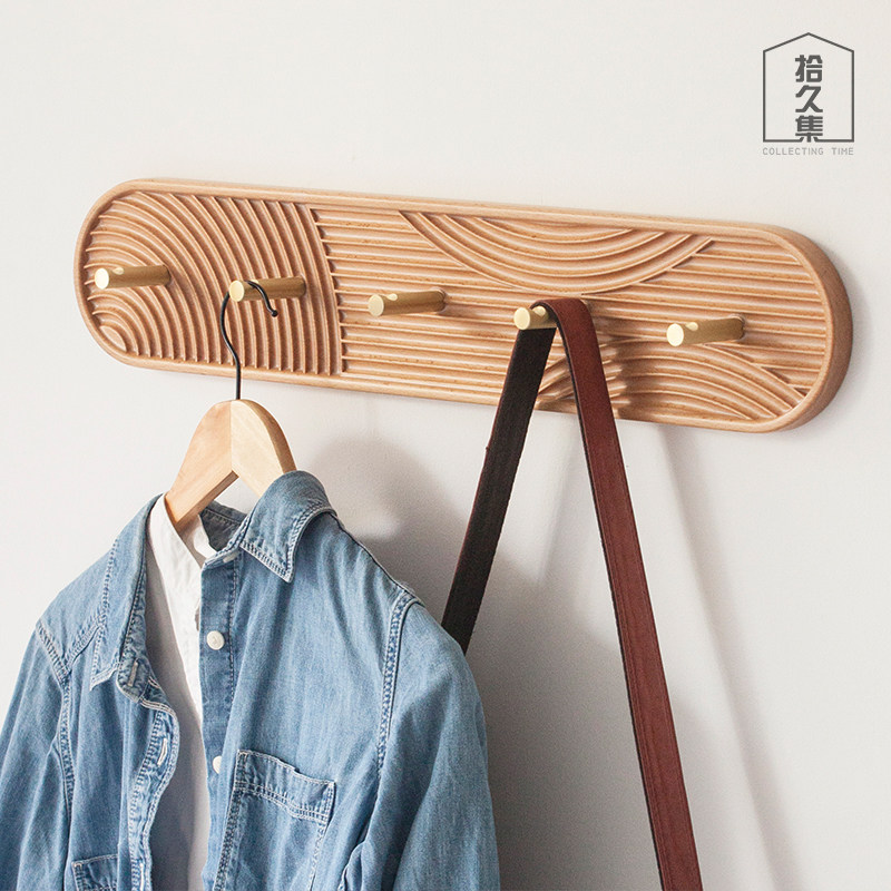 Entry door clothes hook hanger wall hanging wall porch bedroom clothing store clothes hanger hook row hook wall