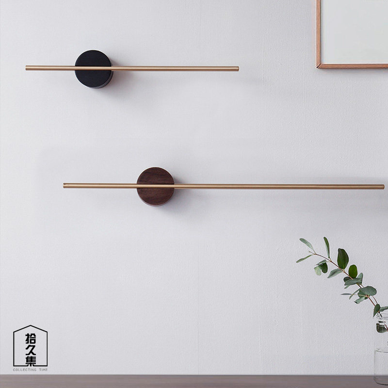 Hanging towel rack free punch toilet Nordic simple creative telescopic towel rail kitchen bathroom net red hand towel holder