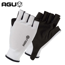 Dutch AGU Aero short summer mens and womens short-finger pneumatic cycling short-finger gloves and half-finger gloves competition