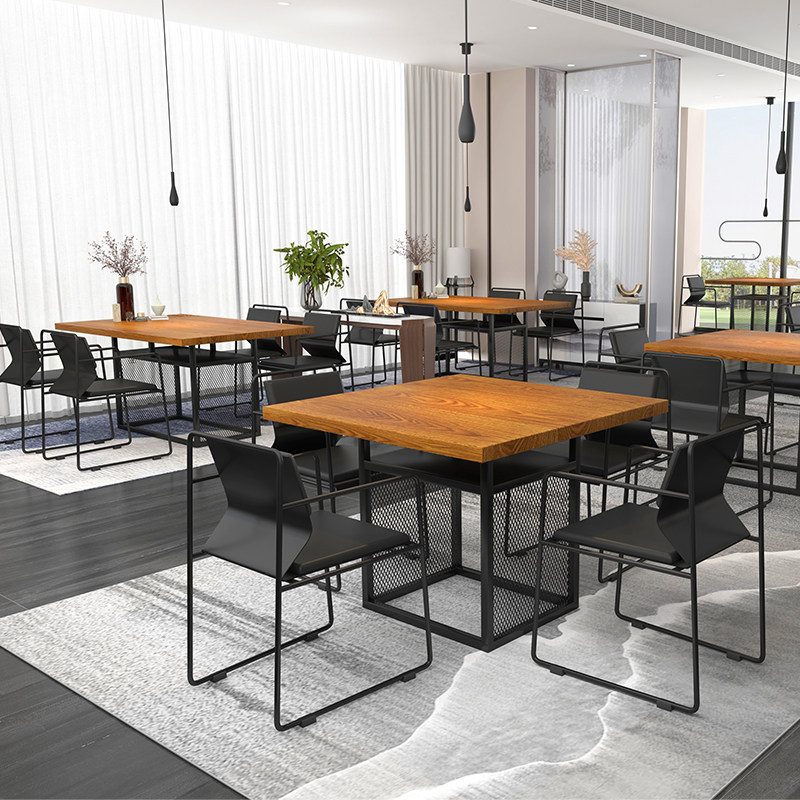 Customized Superior Tables & Chairs Combined Bar Café Cafe Snackshop Milk Tea Shop Table
