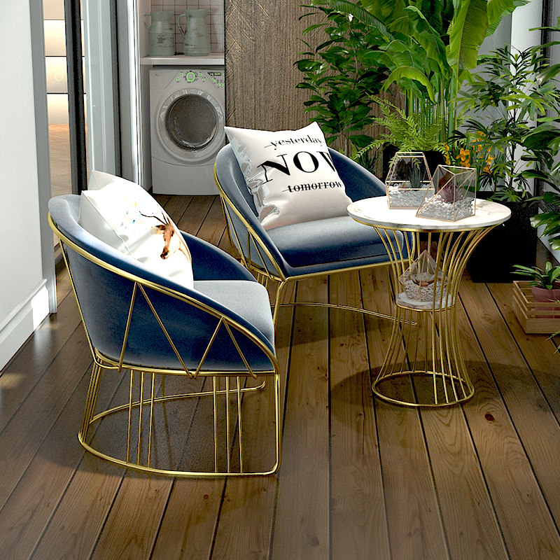 Sloth sofa Nordic modern minimalist Iron Art Small Sofa Chair Subbedroom Balcony Casual Home Single Chair