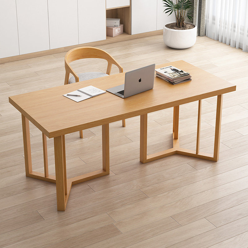 Solid Wood Desk Office Chairs Combined Book House Desk Brief About Home Computer Desk Long Bar Table Calligraphy Study Table