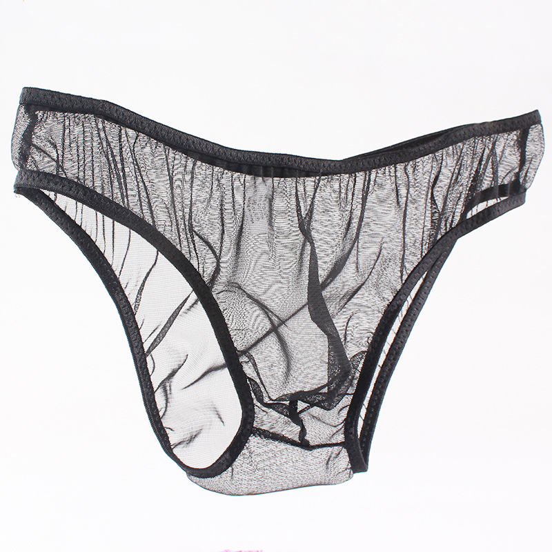 Men's sexy underwear mesh super transparent seduction men's sex underwear men's breifs perspective underwear 4052