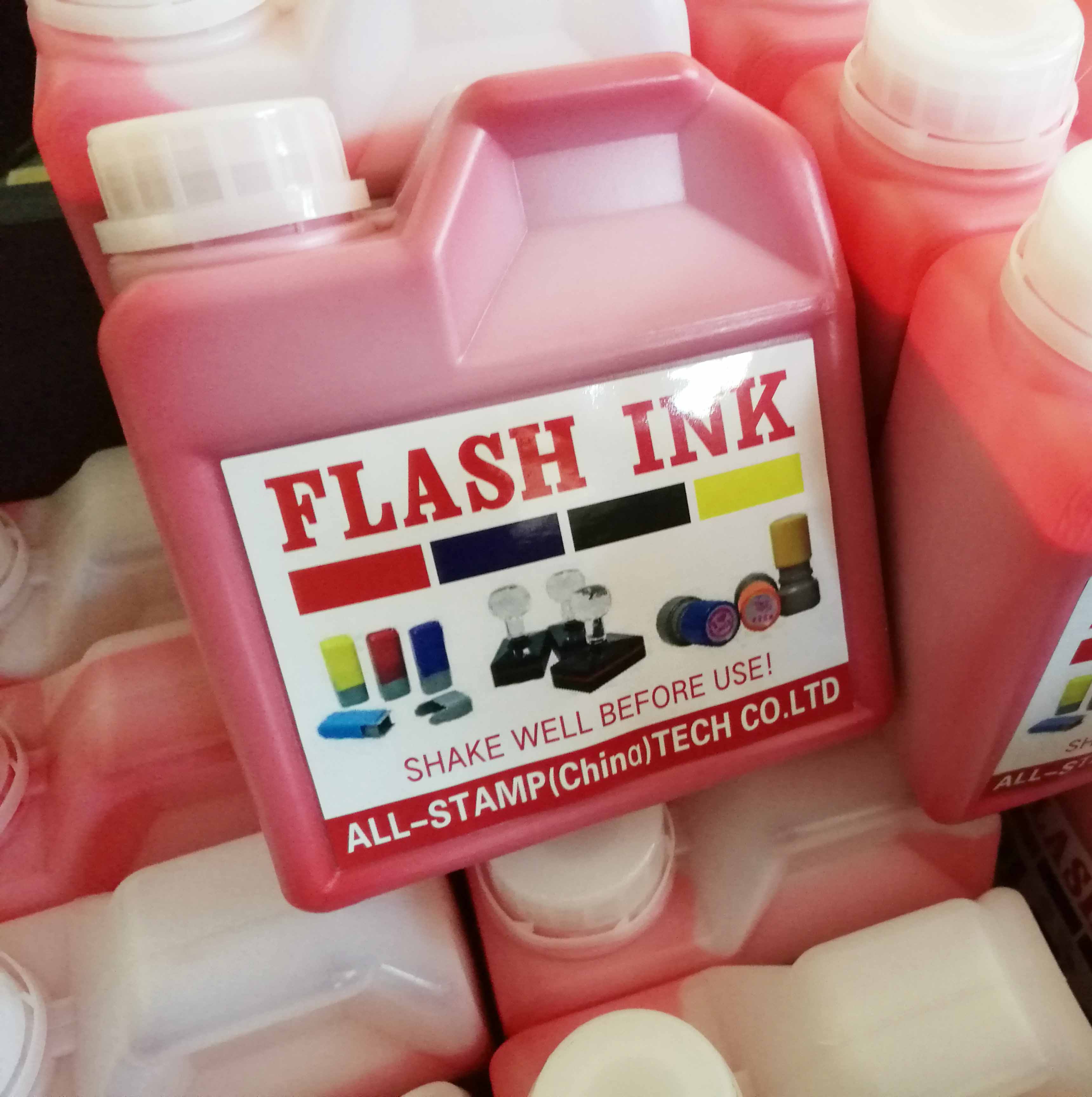 Quick-drying office seal large bottle quick-drying red photosensitive printing oil wholesale Seal material wholesale Blue purple vat photosensitive oil Non-atomic Deli sunlight sensitive printing oil 1 kg