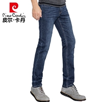 Quần jean nam mùa xuân và mùa hè Pierre Cardin Slim quần nam thun nam mới thẳng phiên bản Hàn Quốc của quần sáng quần jean nam