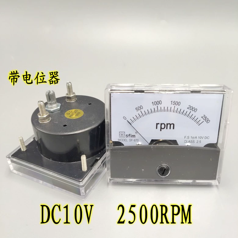 Con trỏ SF-670 có máy đo tốc độ DC có thể điều chỉnh DC10V/1800Rpm với chiết áp 60*70MM thông số kỹ thuật đầy đủ