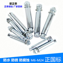 National standard metal expansion screw expansion pipe increase the length of the security door air conditioning expansion bolt Daquan M6 8 10 12