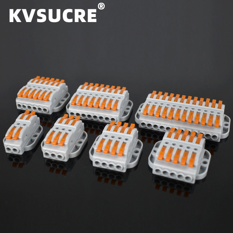PCT Fixable Two-position Terminal block Strip Pluggable connector Wire Connector Quick Connector 2 in 2 out