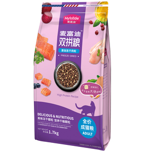 【麦富迪旗舰店】鲜肉冻干双拼成猫粮1.7kg