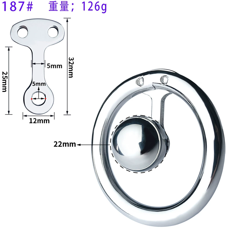 Tấm phẳng bằng thép không gỉ khóa trinh tiết âm khóa âm để mặc ngoài trời để kiểm soát ham muốn tình dục, kiêng khem và thủ dâm khóa trinh tiết kim loại BDSM