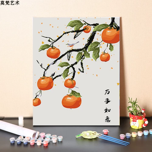 Цифровая китайская раскраска для рисования для гостиной, декор, акрил, масляная краска, «сделай сам», китайский стиль