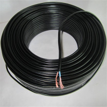 National standard pure copper core black sheath wire flat wire 2 core 2*0 75 square parallel wire power cord cut meter