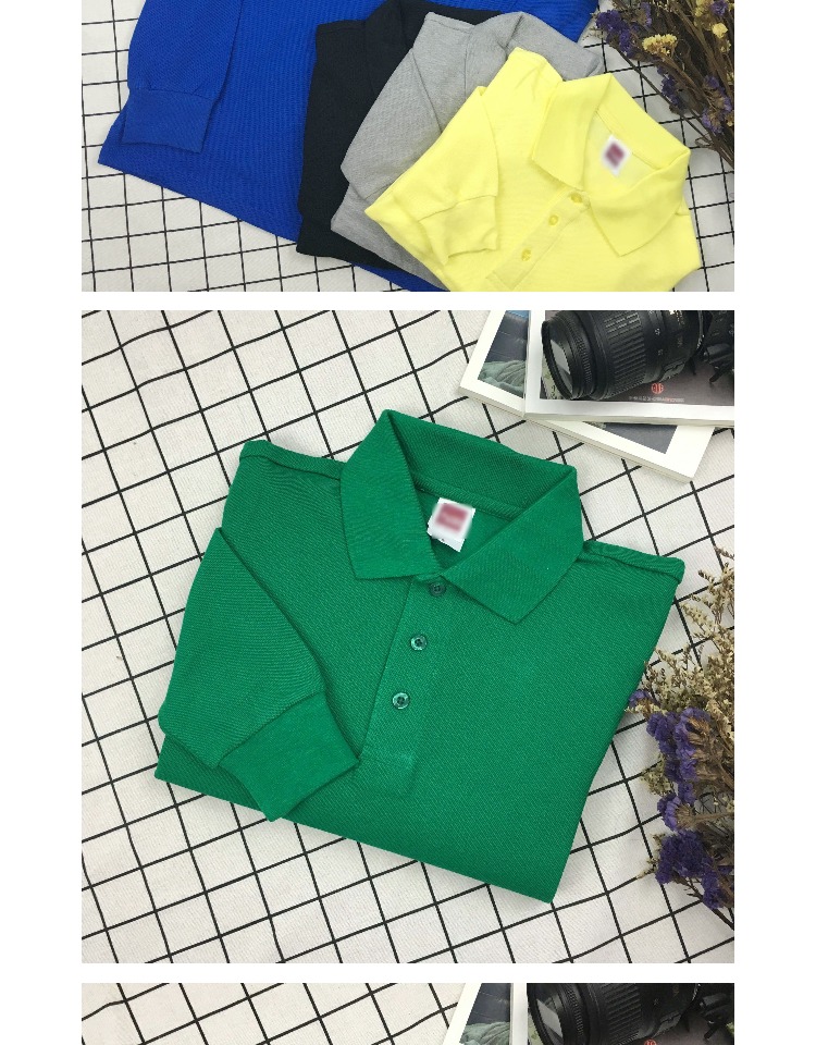 [Nhà nhỏ màu trắng] mùa thu và mùa đông Áo sơ mi polo dài tay Nhật Bản nam và nữ rộng rãi cotton kích thước lớn Paul áo thủy thủ đội tùy chỉnh store t shirt
