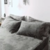 Đơn giản nhung tinh khiết sắc tố màu dành cho người lớn vỏ gối đơn ấm ấm gối đầu Gối trường hợp