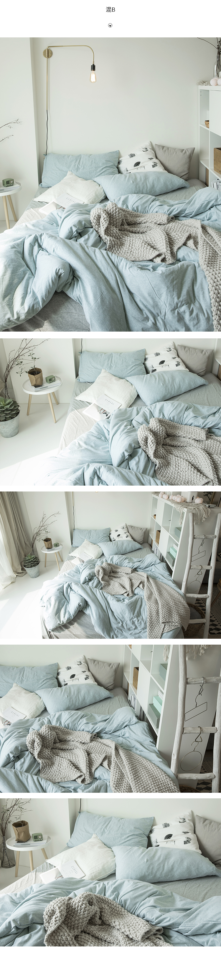 Bắc Âu đơn giản cotton màu đôi giường cung cấp bốn mảnh dệt kiểu Nhật Bản chăn bông chăn đơn - Bộ đồ giường bốn mảnh bộ chăn gối
