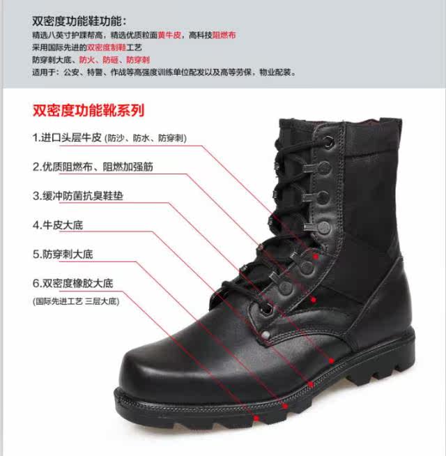 Bottes militaires en cuir - Ref 1397131 Image 7