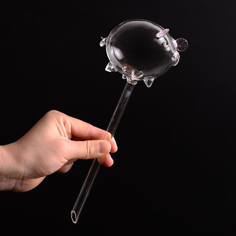 Creative glass watering machine Double sided rose flower styling Automatic watering machine gardening sloth watering watering dress