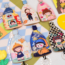 Original Cute Cartoon Creative Pull-out Key Bag Cramp Large Capacity Electric Car Car Key Bag Exposure