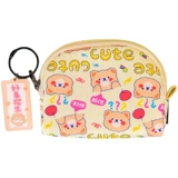 Милый мультяшный кошелек с молнией, маленький бумажник, монеты, ключница, сумка через плечо, с медвежатами