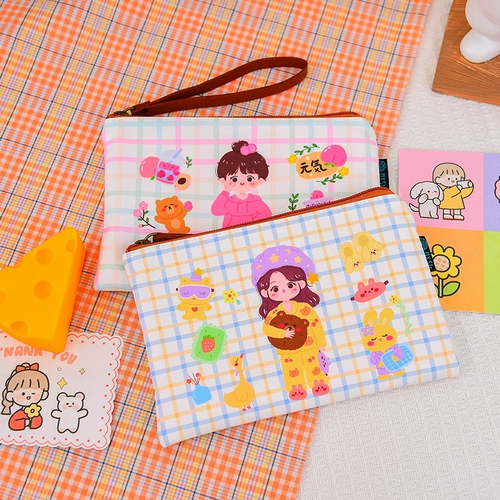 Сумка через плечо, мультяшная ткань, длинный бумажник, свежая небольшая сумка для школьников, коллекция 2022, японские и корейские, широкий экран