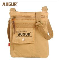  AUGUR one shoulder messenger canvas bag Sports waist bag Casual mens small satchel bag mens file canvas bag