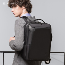  BANGE Bange mens pure black Oxford backpack casual fashion computer business large capacity travel bag