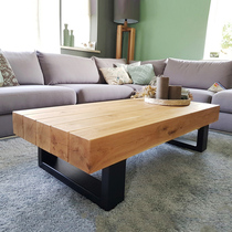 Nordic log coffee table retro industrial style home living room sofa coffee table creative old wood tatami tea table table