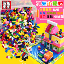  Childrens small particles are compatible with a high building block toy 7-8-year-old girl 3-6-year-old boy 109 puzzle assembly