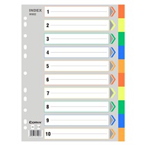 Qixin IX902 sorting paper ten-color index paper plastic spacer paper 11-hole PP color A4 paging paper