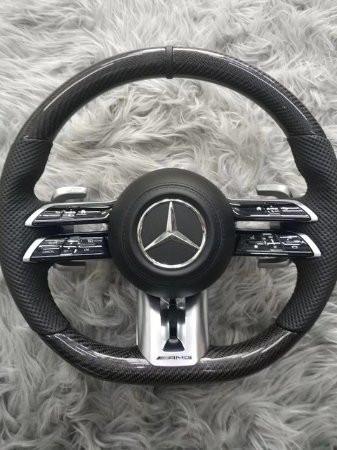 Suitable for old Mercedes-Benz modified new AMG carbon fiber steering wheel AECSG-class GLC260GLECLSGT