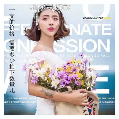 New wedding photography props travel simulation small floral Korean hipster Daisy decoration shooting props