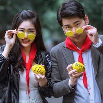 Photography props photo studio photo funny shape lemon slice glasses personality fashion photo props a