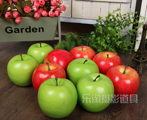 Green apple Red apple fake fruit simulation decoration ornaments Store set up childrens photo studio photo props